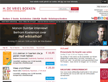 Tablet Screenshot of devriesboeken.nl